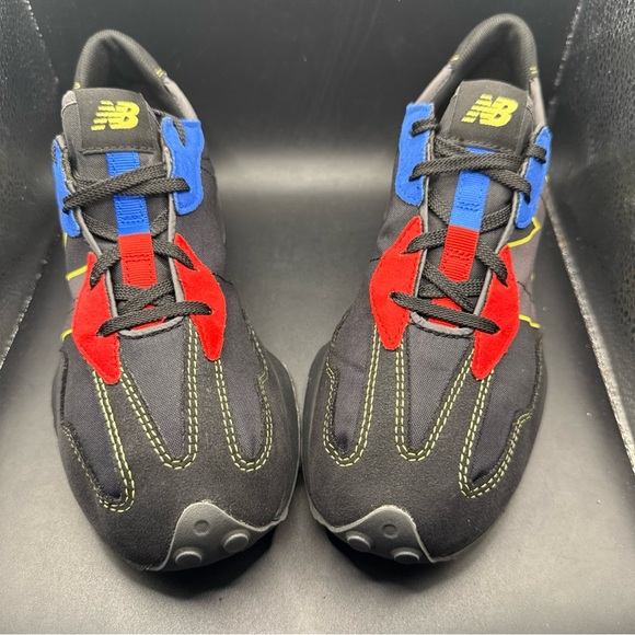 Size 7 - New Balance 327 Black Red Blue MS327BC1 Clean No Box Gently Worn